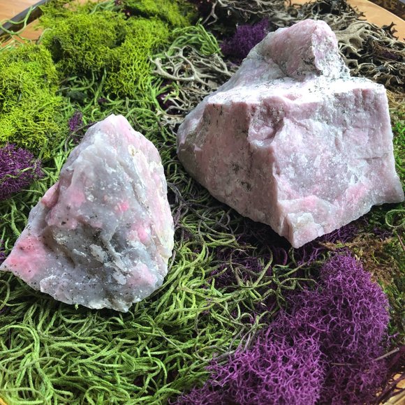 Rare, Unicorn Stone, raw natural unicorn stone chunk, lepidolite, smoky quartz - Picture 3 of 13